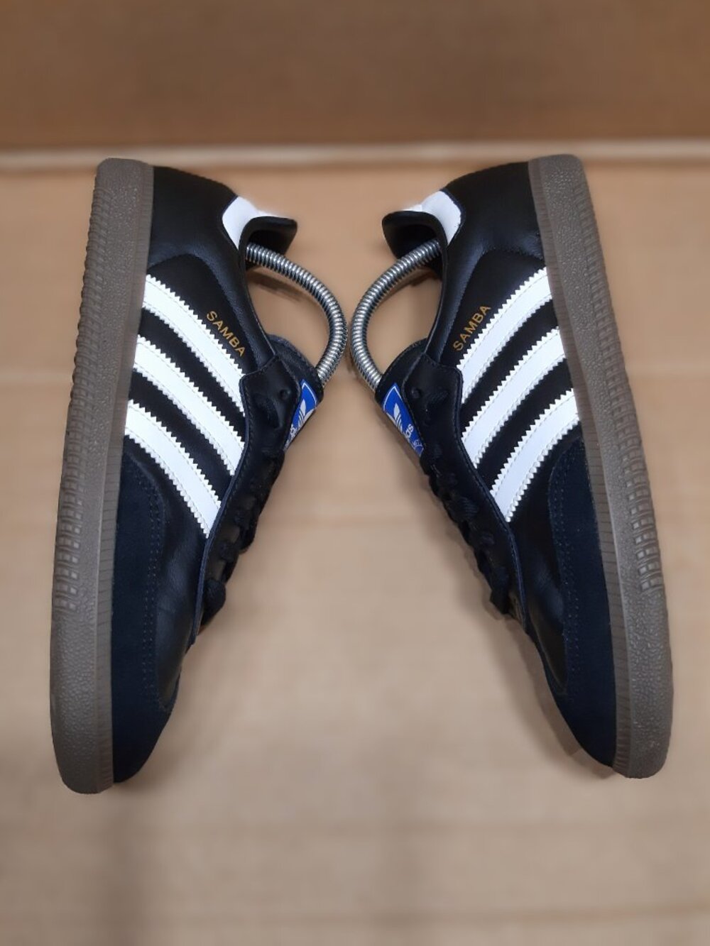 Adidas Samba OG Black White Athletic Leather Sneakers ♀️ Womens Size 9 #3089 - Picture 4 of 16